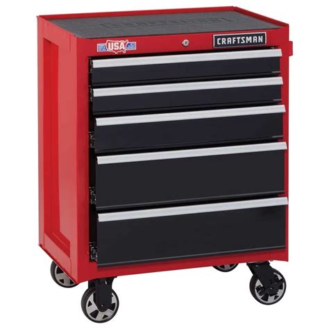 craftsman 2000 series 5-drawer steel rolling tool cabinet|craftsman toolbox on wheels.